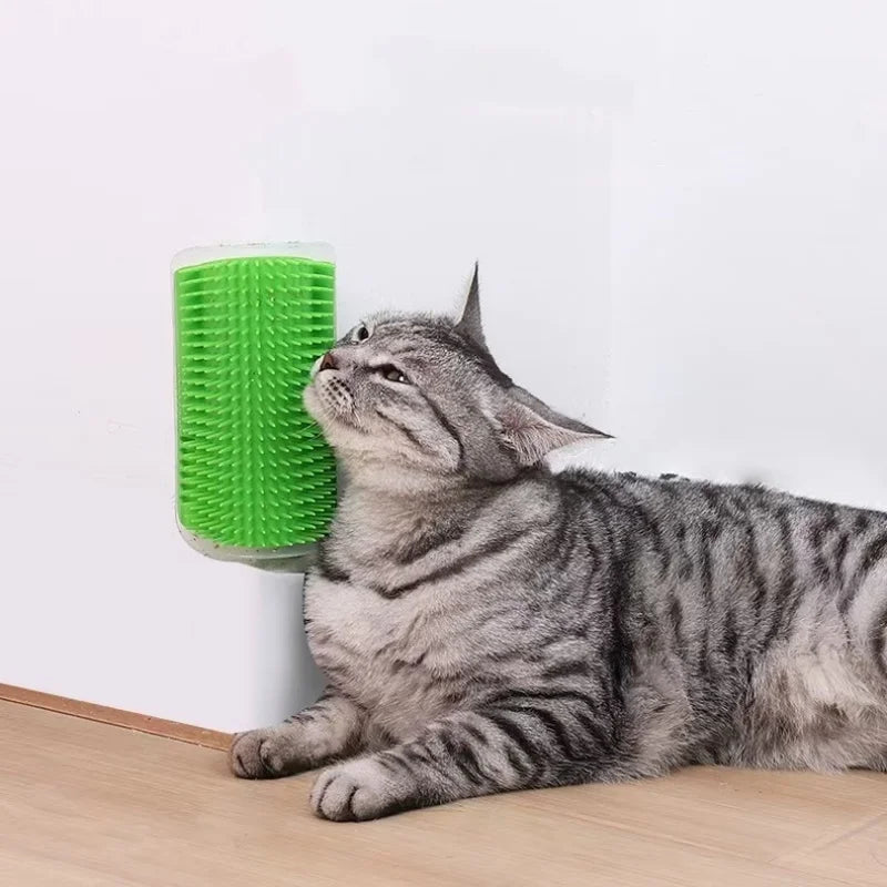 Corner Cat Groomer Brush Pro. Softer Cat Face Scratchers Wall Corner Grooming Massage Combs