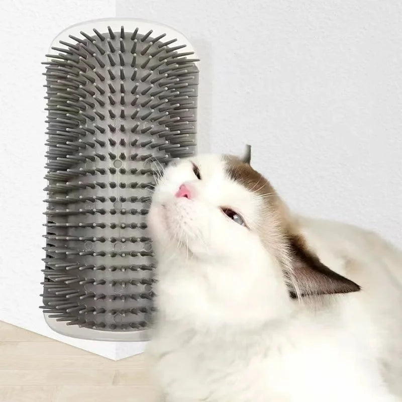 Corner Cat Groomer Brush Pro. Softer Cat Face Scratchers Wall Corner Grooming Massage Combs