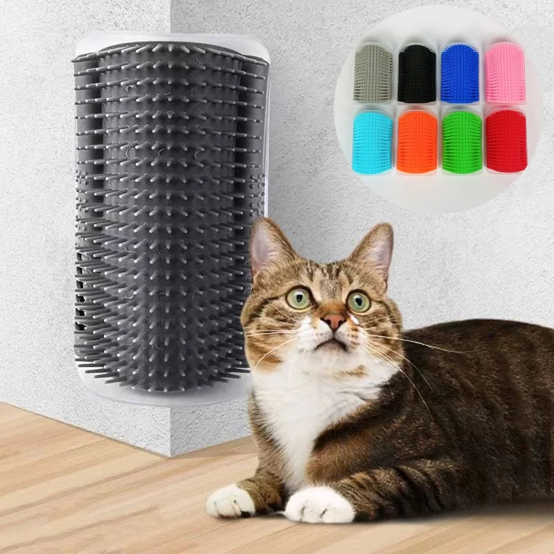 Corner Cat Groomer Brush Pro. Softer Cat Face Scratchers Wall Corner Grooming Massage Combs