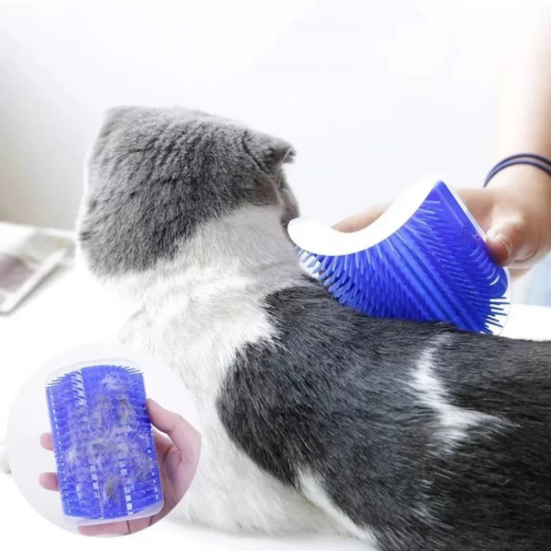 Corner Cat Groomer Brush Pro. Softer Cat Face Scratchers Wall Corner Grooming Massage Combs