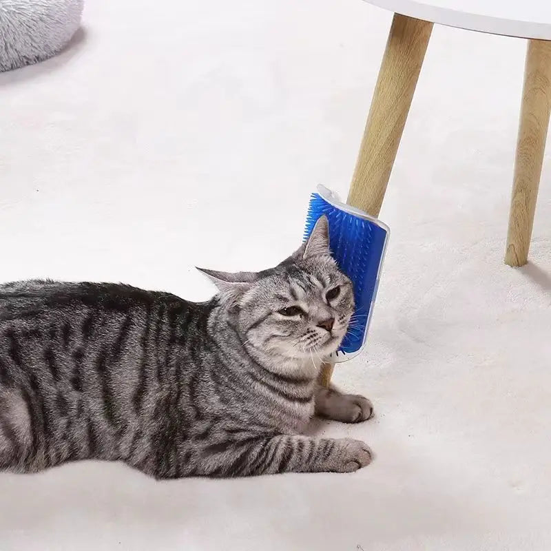 Corner Cat Groomer Brush Pro. Softer Cat Face Scratchers Wall Corner Grooming Massage Combs